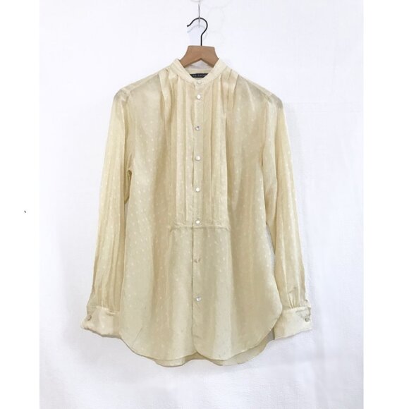 Ralph Lauren Men’s Silk Tuxedo Shirt Sample - Size 6 - NWT - Picture 1 of 6
